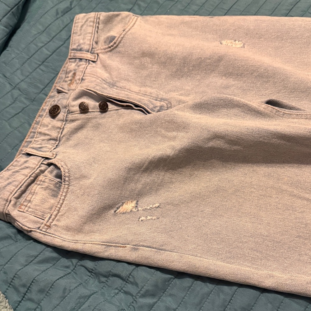 H&M Light Gray Distressed Jeans